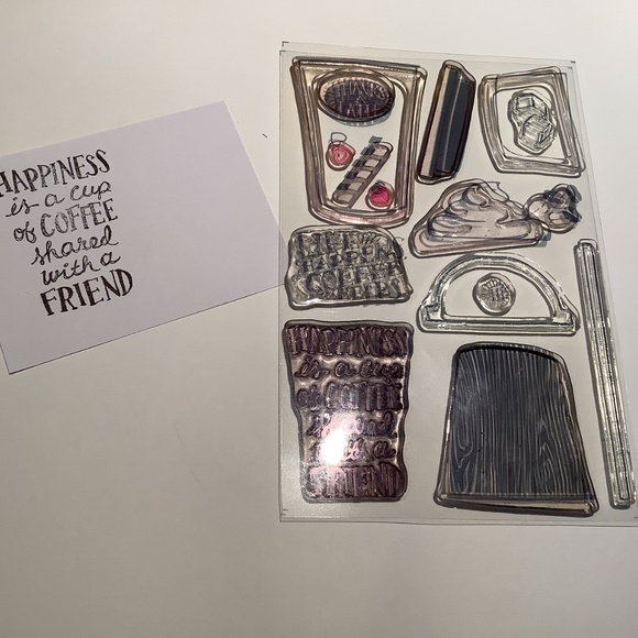 Stampin’ Up Coffee Cafe and Coffee Cup Framelet set - Picture 4 of 6